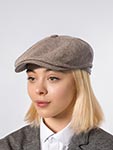 Кепка STETSON арт. 6842501 HATTERAS SILK (коричневый / бежевый)